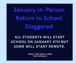 Staggered start to in-person learning in January